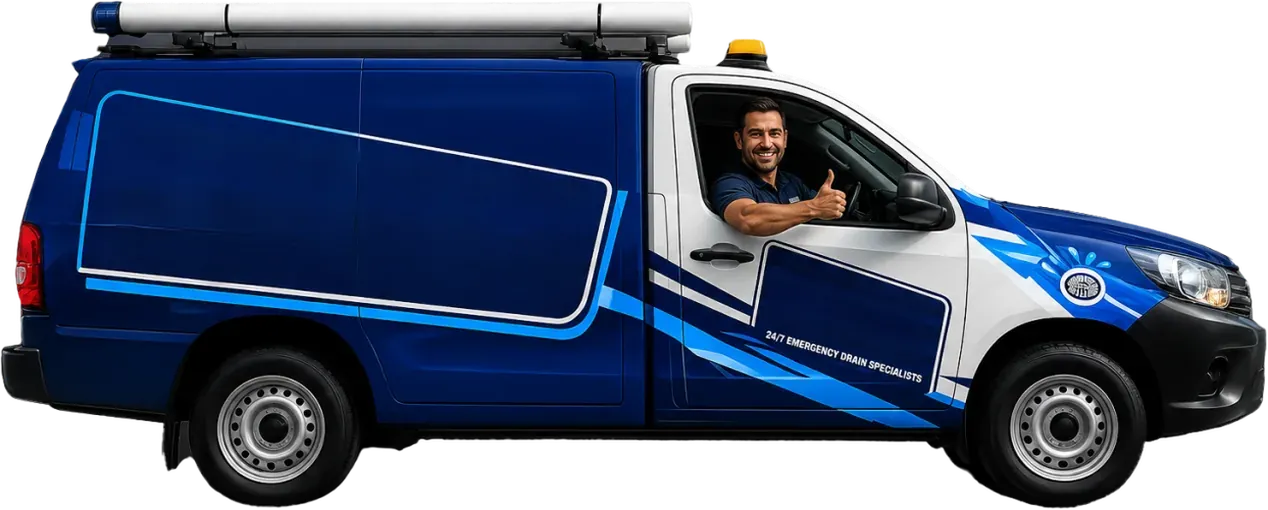 A licensed Campbelltown plumber heading out in the service van